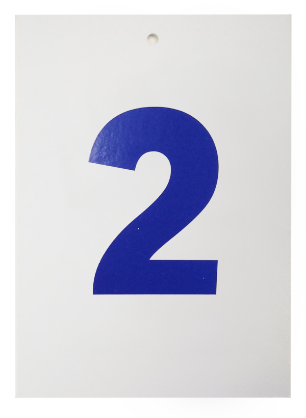 שלט למספר עמדה - 2